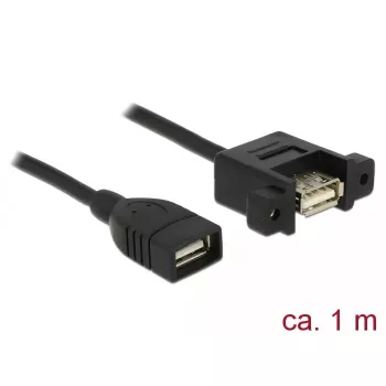 Καλώδιο USB DeLOCK 85460 USB 2.0 1m μαύρο