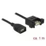 Καλώδιο USB DeLOCK 85460 USB 2.0 1m μαύρο