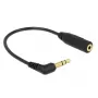 Καλώδιο ήχου DeLOCK 0,17 m 2,5 mm/3,5 mm μαύρο