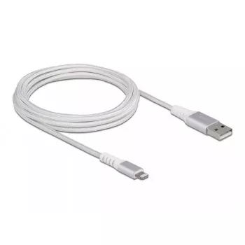 Καλώδιο δεδομένων και φόρτισης USB DeLOCK για iPhone iPad iPod 3 m Lightning