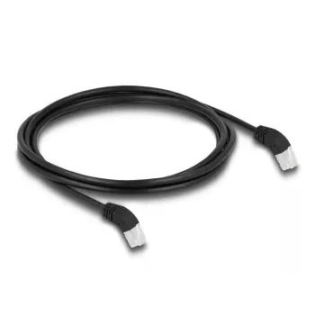Καλώδιο δικτύου DeLOCK RJ45 Cat.6A S/FTP 2m μαύρο