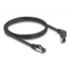 Καλώδιο δικτύου DeLOCK RJ45 Cat.8.1 90° 3m μαύρο