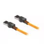 Καλώδιο δικτύου DeLOCK RJ45 Self Tracing Cat.6A 1m πορτοκαλί