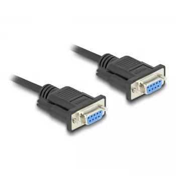 DeLOCK 86824 σειριακό καλώδιο μαύρο 2 m DB-9