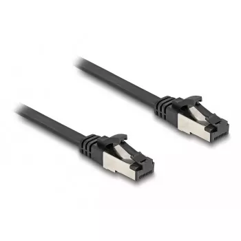 Καλώδιο δικτύου DeLOCK RJ45 επίπεδο patch καλώδιο βύσμα αρσενικό σε βύσμα αρσενικό Cat.8.1 2 m μαύρο