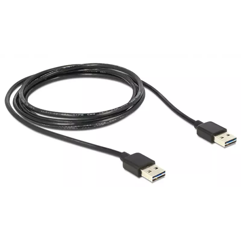 Καλώδιο USB DeLOCK 5m USB 2.0 A USB A μαύρο