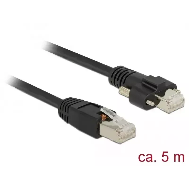 Καλώδιο δικτύου DeLOCK 85670 RJ-45 Cat6 5 m μαύρο