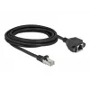 Καλώδιο επέκτασης δικτύου DeLOCK 87003 Cat.6A 3m μαύρο