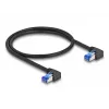 Καλώδιο δικτύου DeLOCK RJ45 Cat.6A S/FTP γωνιακό 3 m μαύρο