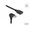 Καλώδιο επέκτασης DisplayPort DeLOCK 87091 2 m 90° γωνιακό προς τα κάτω