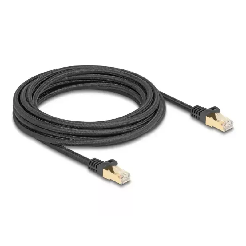 Καλώδιο δικτύου DeLOCK RJ45 Cat.6A S/FTP 5m μαύρο
