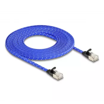 Καλώδιο δικτύου DeLOCK RJ45 επίπεδο Cat.6A 5m μπλε