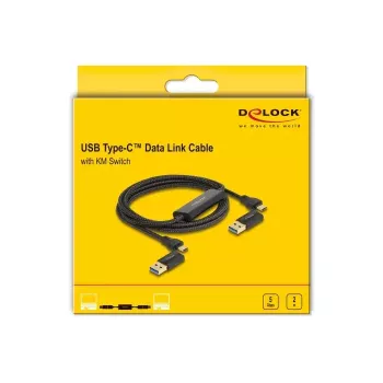 Καλώδιο σύνδεσης δεδομένων DeLOCK USB Type-C + διακόπτης KM 2m 5Gbps