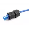 DeLOCK Υποδοχή διέλευσης RJ45 IP67 αδιάβροχη μαύρη