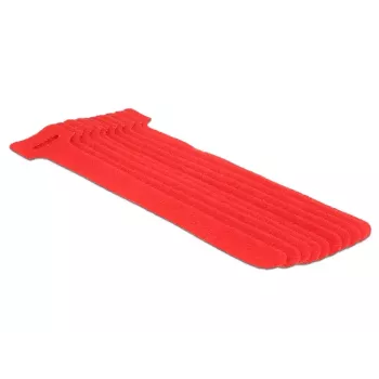 Στοιχείο στερέωσης με ταινία Velcro DeLOCK 18689 Κόκκινο 10 τεμ.
