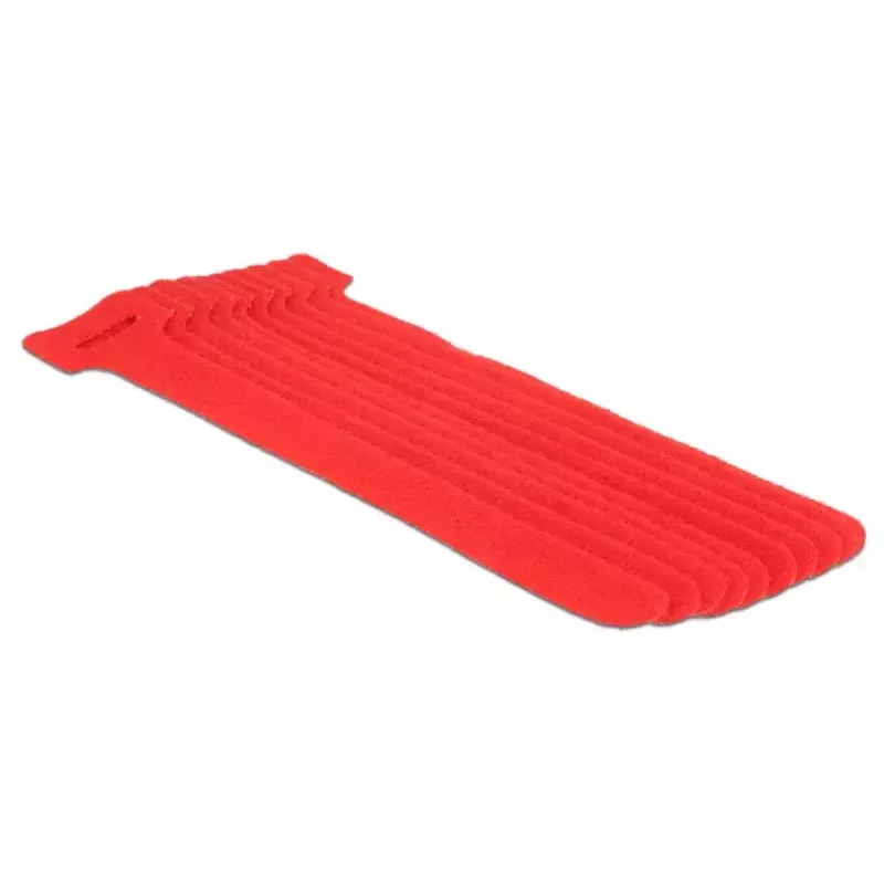 Στοιχείο στερέωσης με ταινία Velcro DeLOCK 18689 Κόκκινο 10 τεμ.