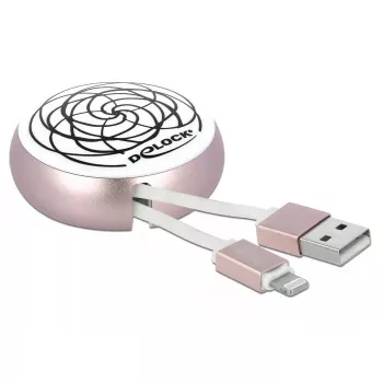 Ανασυρόμενο καλώδιο DeLOCK USB 2.0 Type-A σε Lightning 85817