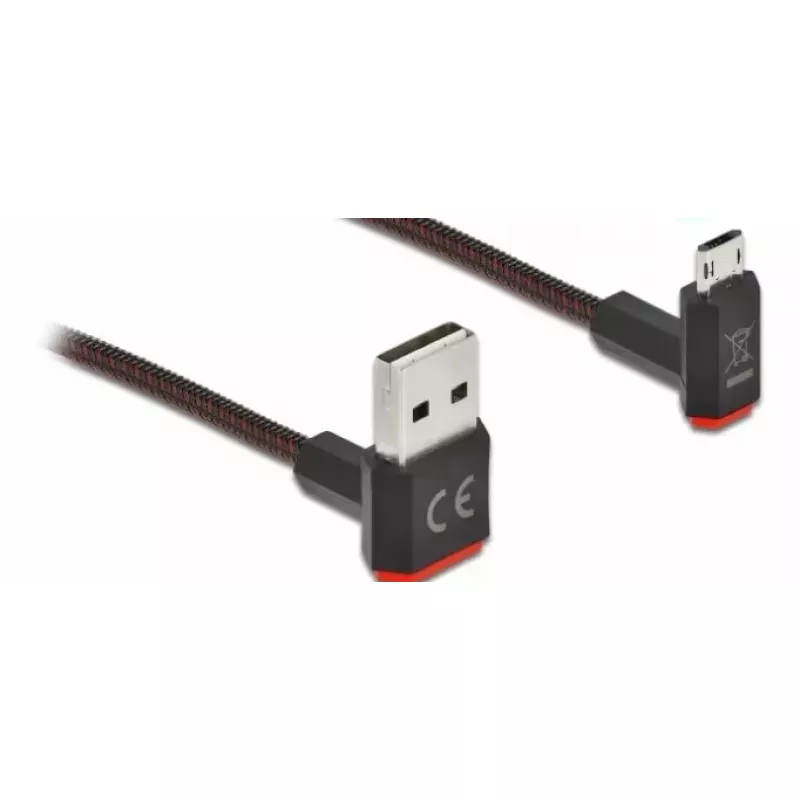 Καλώδιο USB DeLOCK EASY-USB 2.0 Type-A σε Micro-B 0,2m μαύρο