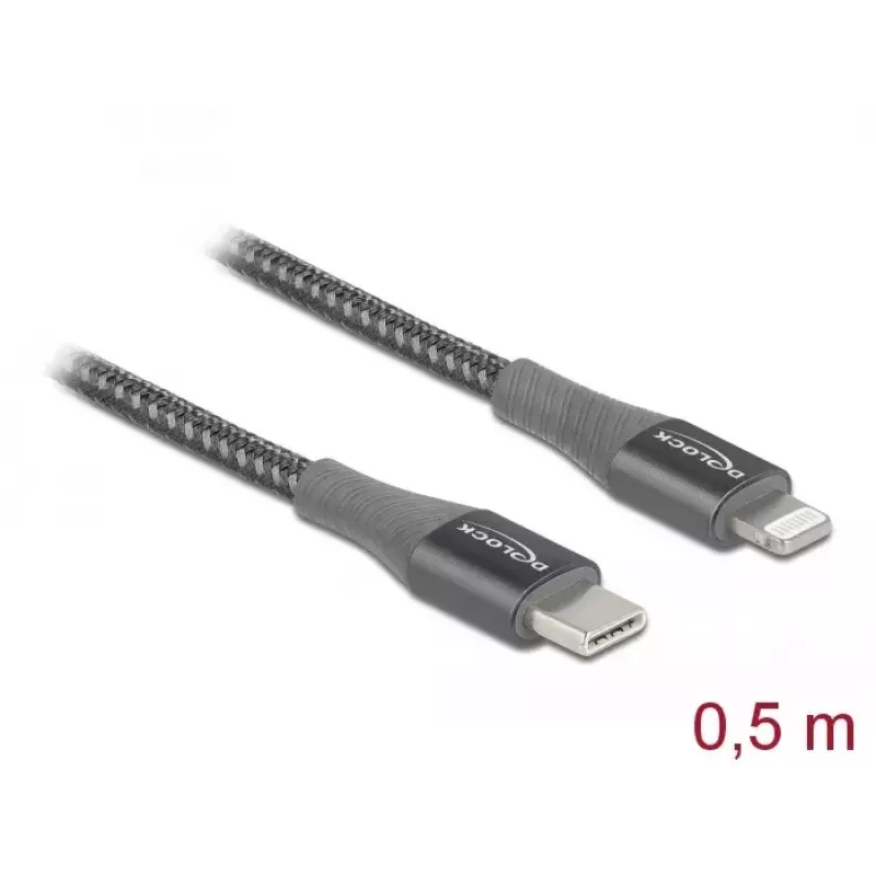 Καλώδιο δεδομένων και φόρτισης USB Type-C σε Lightning DeLOCK 86630