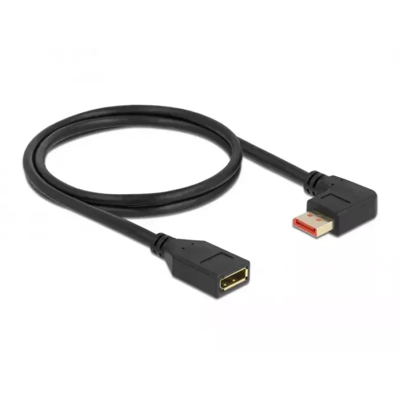 Καλώδιο επέκτασης DisplayPort DeLOCK 87073 1m 90° αριστερά υπό γωνία