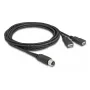 DeLOCK Καλώδιο αισθητήρα/ενεργοποιητή 2 m M12 2 x USB Type-A μαύρο 60291