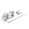 Μονάδα Keystone DELOCK 90938 – RJ-45 Cat.6A θωρακισμένο επίπεδο, λευκό