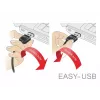 Καλώδιο USB DeLOCK 83851 USB 2.0 3m USB A Micro-USB B μαύρο