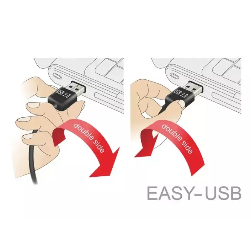 Καλώδιο USB DeLOCK 83851 USB 2.0 3m USB A Micro-USB B μαύρο