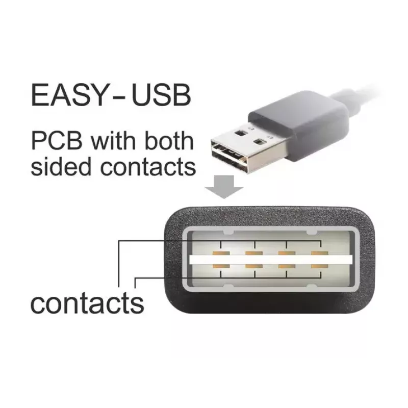 Καλώδιο USB DeLOCK 83851 USB 2.0 3m USB A Micro-USB B μαύρο
