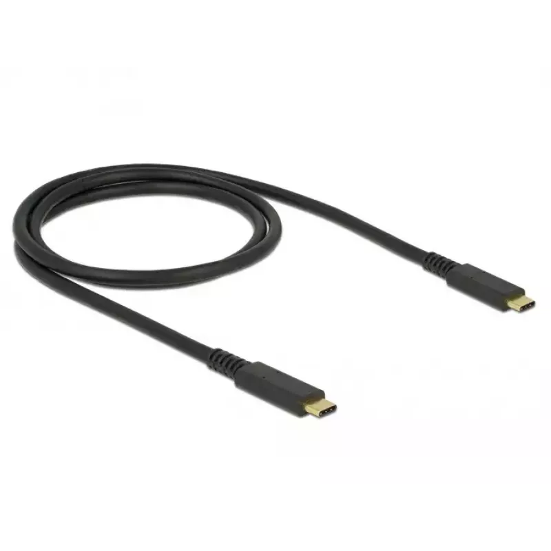 Καλώδιο USB DeLOCK 85207 USB 3.2 Gen 2 1m USB-C μαύρο