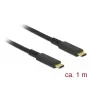 Καλώδιο USB DeLOCK 85207 USB 3.2 Gen 2 1m USB-C μαύρο