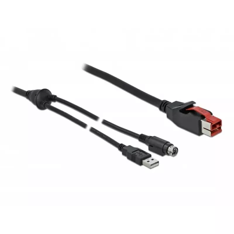 Καλώδιο PoweredUSB DeLOCK 85941 24V USB Type-A Mini-DIN 2m