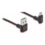 Καλώδιο USB DeLOCK EASY-USB 2.0 Type-A σε Micro-B 1m μαύρο