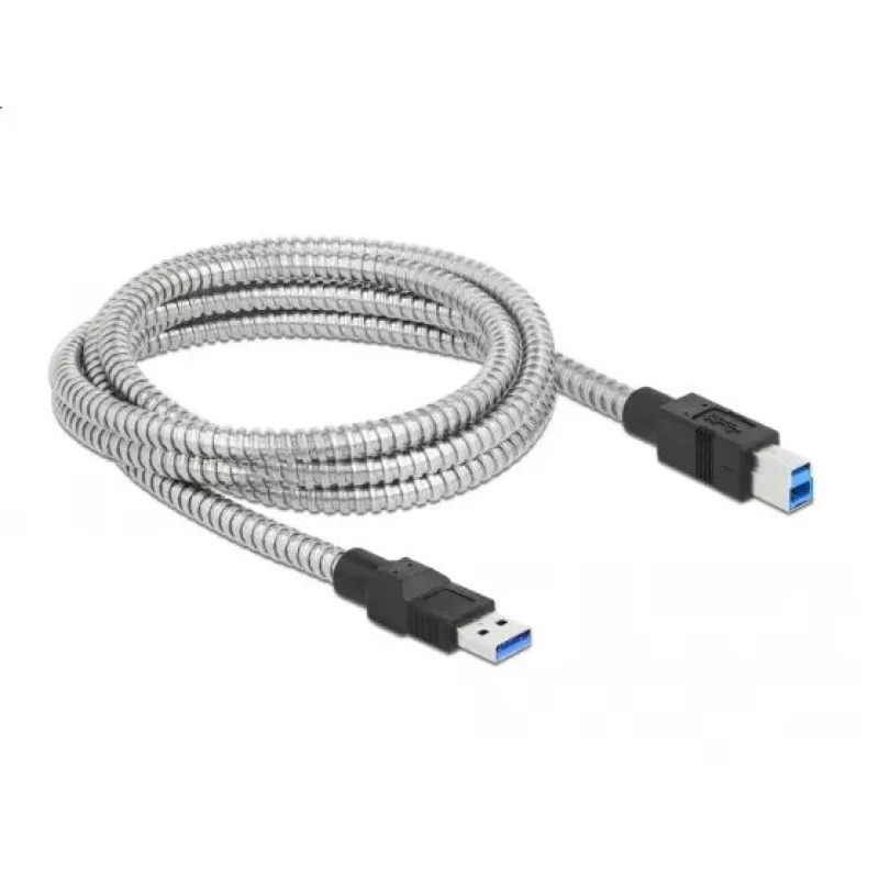 Καλώδιο USB DeLOCK 86779 Type-A σε Type-B 2m μεταλλικό περίβλημα