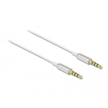 Καλώδιο ήχου DeLOCK 66073 0,5 m 3,5 mm ασημί λευκό