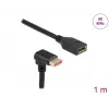 Καλώδιο επέκτασης DisplayPort DeLOCK 90° προς τα κάτω γωνιακό 8K 1m