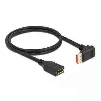 Καλώδιο επέκτασης DisplayPort DeLOCK 90° προς τα κάτω γωνιακό 8K 1m