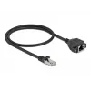 Καλώδιο επέκτασης δικτύου DeLOCK Cat.6A 50 cm μαύρο