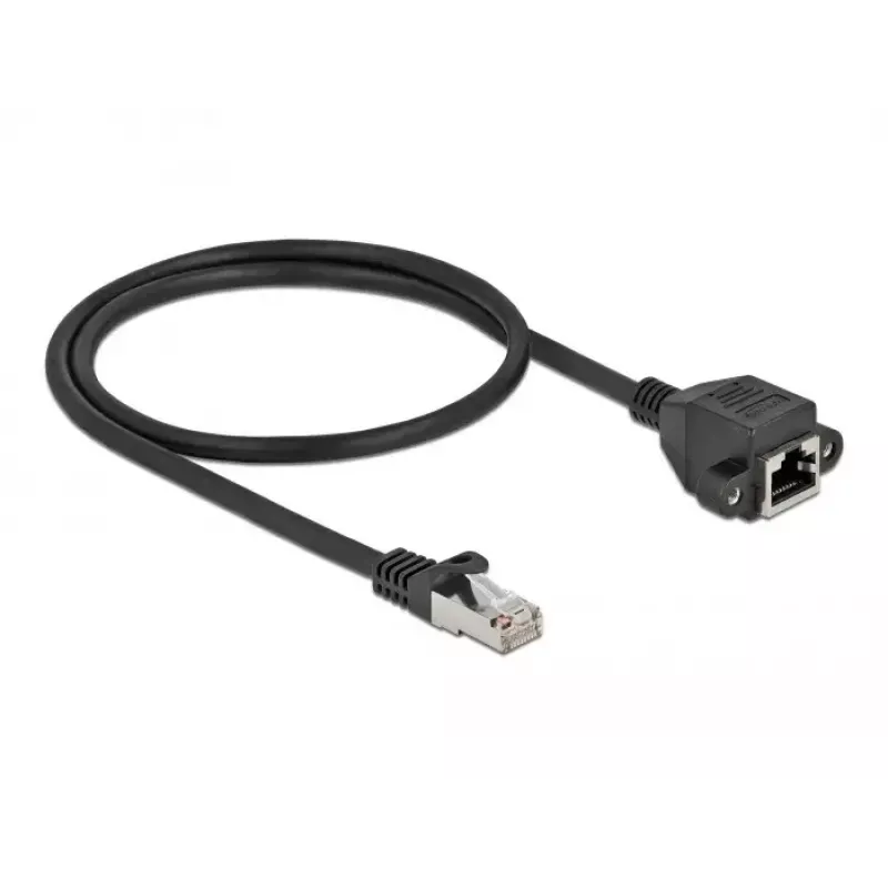 Καλώδιο επέκτασης δικτύου DeLOCK Cat.6A 50 cm μαύρο