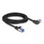Καλώδιο δικτύου DeLOCK RJ45 Cat.6A S/FTP 3m μαύρο