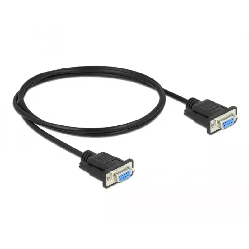 Σειριακό καλώδιο DeLOCK 87786 μαύρο 1 m DB-9