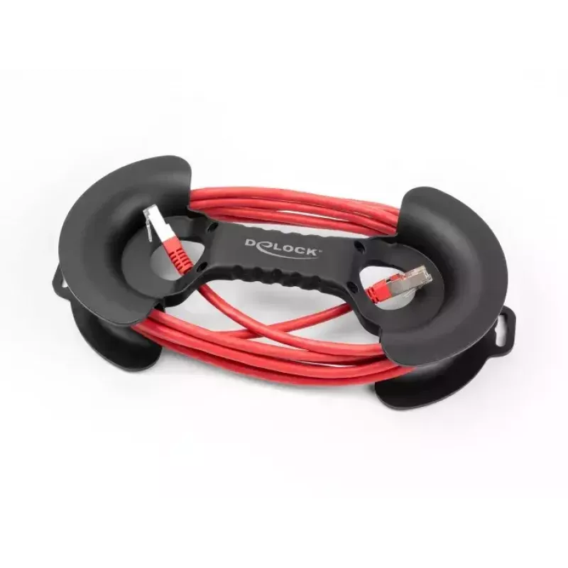 Τυλιγτής καλωδίων DeLOCK 250 x 115 mm μαύρο πλαστικό