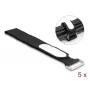 Βάση στερέωσης ιμάντα καλωδίων DeLOCK 19608 Velcro 305x25mm μαύρο 5 τεμ.
