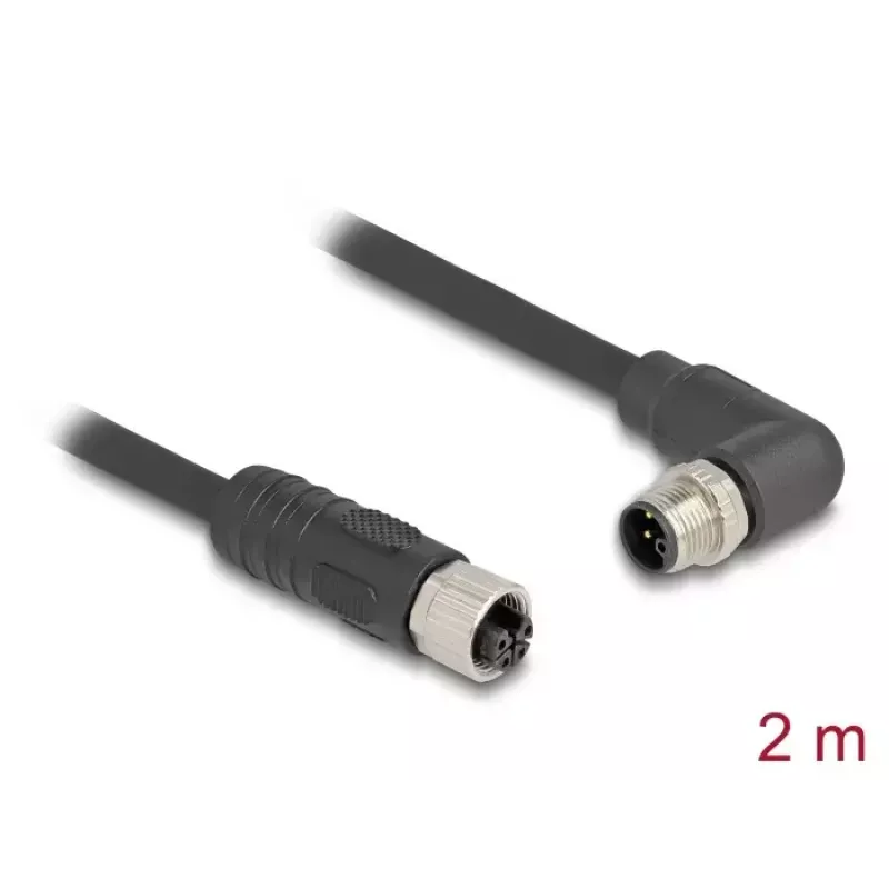 Καλώδιο αισθητήρα/ενεργοποιητή DeLOCK 80529 2 m RST M12 μαύρο