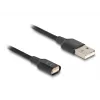 DeLOCK 88167 USB 2.0 Type-A σε καλώδιο μαγνητικής διεπαφής 1 m μαύρο