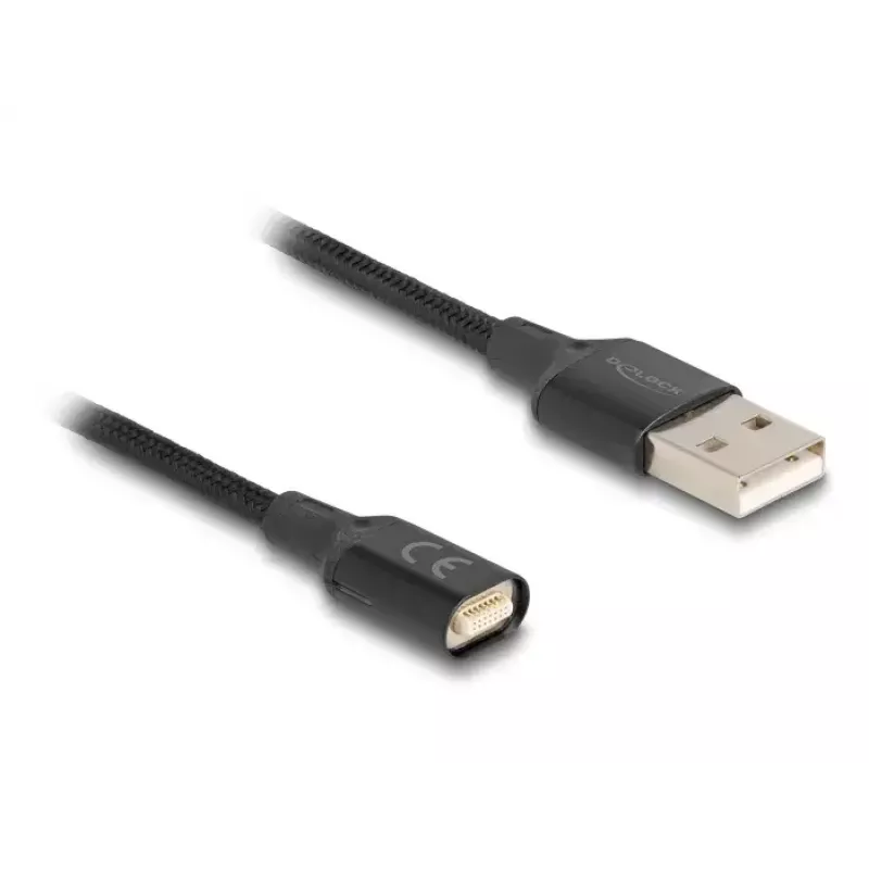 DeLOCK 88167 USB 2.0 Type-A σε καλώδιο μαγνητικής διεπαφής 1 m μαύρο
