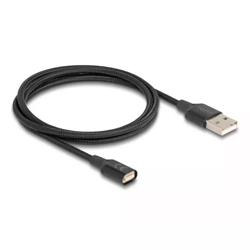 DeLOCK 88167 USB 2.0 Type-A σε καλώδιο μαγνητικής διεπαφής 1 m μαύρο