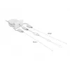 DeLOCK Easy 45 Module USB 2.0 3-in-1 ανασυρόμενο καλώδιο 0,5 m