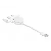 DeLOCK Easy 45 Module USB 2.0 3-in-1 ανασυρόμενο καλώδιο 0,5 m