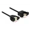 Καλώδιο USB DeLOCK 1m USB 2.0-A/USB 2.0-B μαύρο